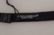 Dolce & Gabbana Elegant Black Silk Bow Tie