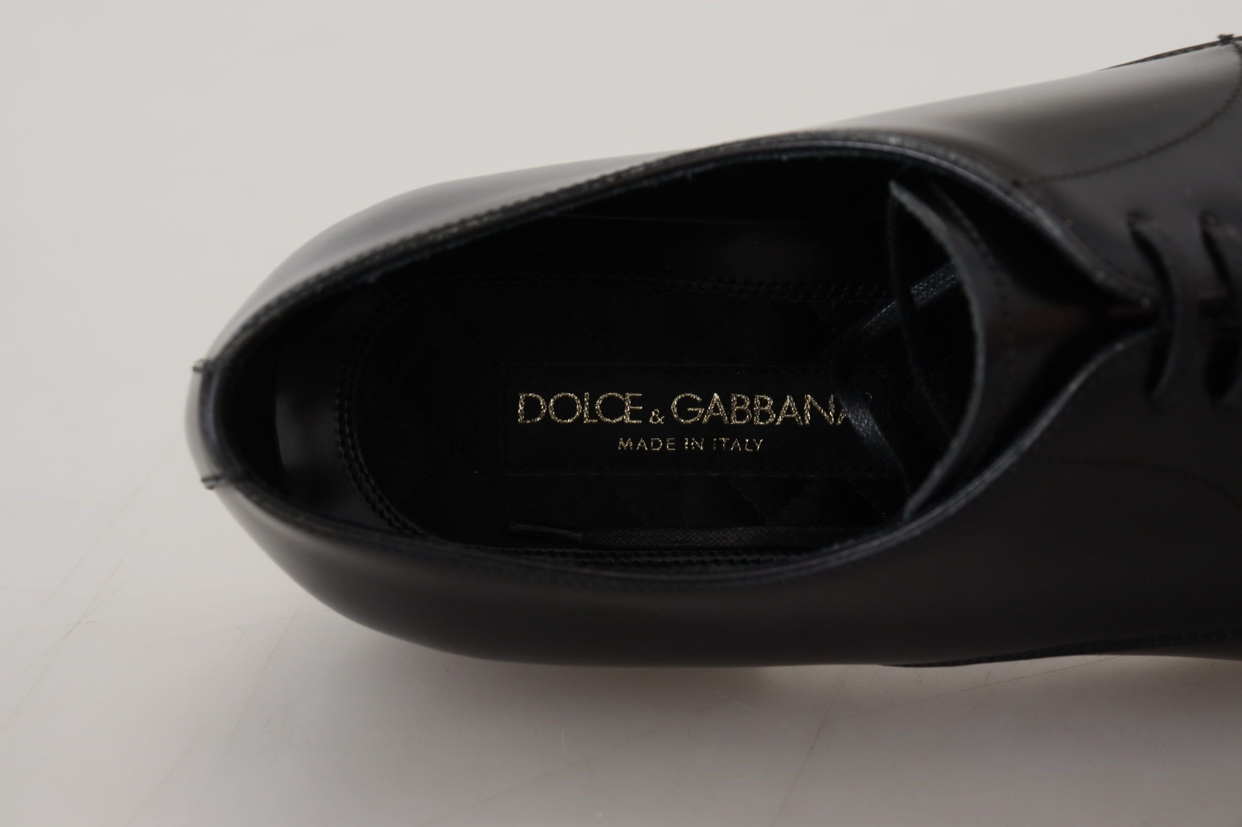Dolce & Gabbana Black Leather Formal Dress Shoes