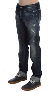 Acht Elegant Regular Straight Fit Blue Jeans