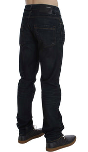 Acht Elegant Straight Fit Dark Blue Jeans