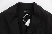 Exte Black Stretch Single Breasted Blazer Jacket