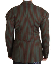 Dolce & Gabbana Multicolor Striped Double Breasted Blazer