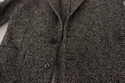 Dolce & Gabbana Exquisite Gray Herringbone Blazer Jacket