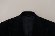 Dolce & Gabbana Elegant Black Cotton Long Cardigan Jacket