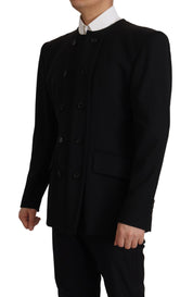 Dolce & Gabbana Elegant Slim Fit Double Breasted Wool Blazer