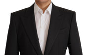 Dolce & Gabbana Elegant Slim Black Wool Blazer Jacket