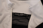 Dolce & Gabbana Elegant Black Bomber Jacket with Hood