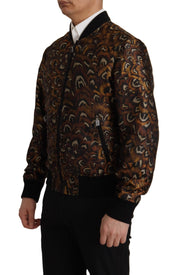 Dolce & Gabbana Elegant Brown Blouson Jacket