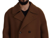 Dolce & Gabbana Elegant Double Breasted Brown Jacket