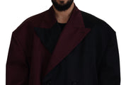 Dolce & Gabbana Elegant Bordeaux Double-Breasted Jacket