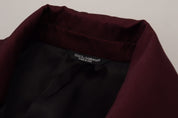 Dolce & Gabbana Elegant Bordeaux Double-Breasted Jacket