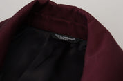 Dolce & Gabbana Elegant Bordeaux Double-Breasted Jacket