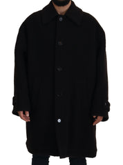 Dolce & Gabbana Elegant Black Alpaca Wool Blend Jacket