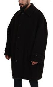 Dolce & Gabbana Elegant Black Alpaca Wool Blend Jacket