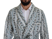 Dolce & Gabbana Elegant Floral Cotton Jacket Robe