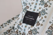 Dolce & Gabbana Elegant Floral Cotton Jacket Robe