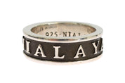 Nialaya Elegant Silver and Black Men's Sterling Ring