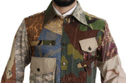 Dolce & Gabbana Patchwork Camouflage Casual Shirt