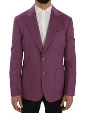 Dolce & Gabbana Elegant Purple Cashmere-Silk Blend Blazer