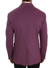 Dolce & Gabbana Elegant Purple Cashmere-Silk Blend Blazer