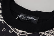 Dolce & Gabbana Elegant Wool Silk Blend Crewneck Sweater