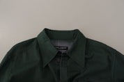 Dolce & Gabbana Emerald Elegance Slim Fit Casual Shirt