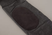 Costume National Dark Gray Cotton Casual Mens Shirt