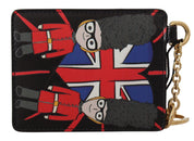 Dolce & Gabbana Black Leather #DGLovesLondon Keyring Cardholder Coin Case