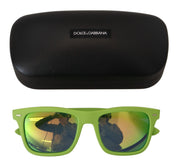 Dolce & Gabbana Green Rubber Full Rim Frame Shades DG6095 Acid Sunglasses
