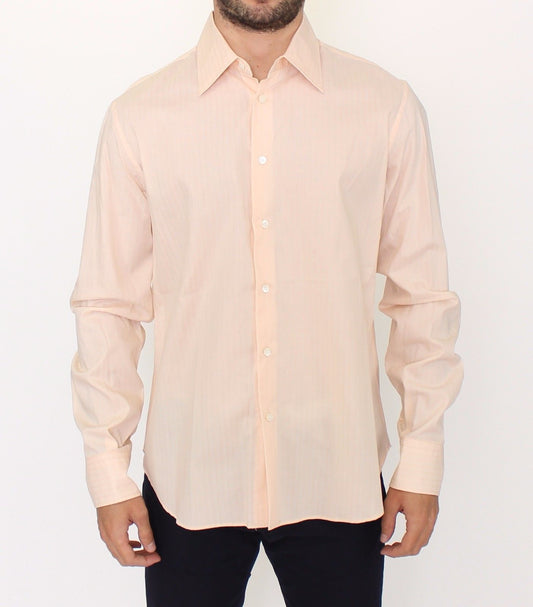 Sunset Hues Striped Cotton Shirt