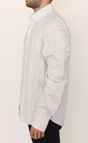 Ermanno Scervino Elegant Striped Cotton Casual Shirt