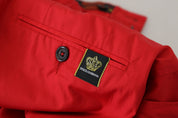 Dolce & Gabbana Elegant Slim Fit Crimson Chinos