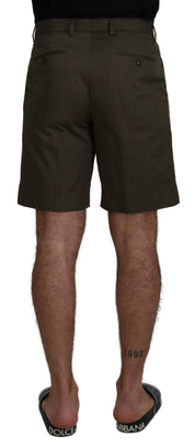 Dolce & Gabbana Elegant Green Cotton Chino Shorts