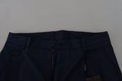 Dolce & Gabbana Elegant Blue Chino Shorts – Regular Fit