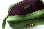 Versace Elegant Mint Green Leather Camera Case Bag