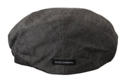 Dolce & Gabbana Elegant Gray Newsboy Hat