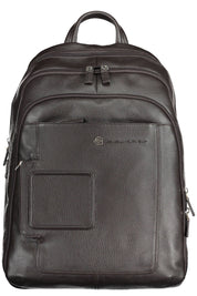 Piquadro Brown Leather Men Backpack