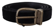 Dolce & Gabbana Elegant Black Leather Belt