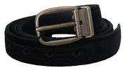 Dolce & Gabbana Elegant Black Leather Belt