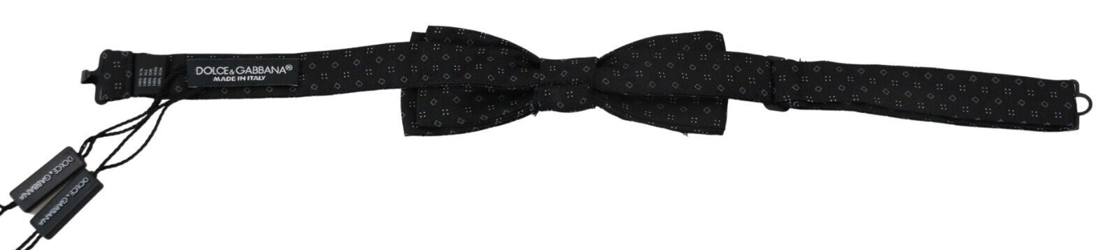 Dolce & Gabbana Elegant Silk Black Bow Tie for Men