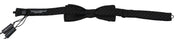 Dolce & Gabbana Elegant Silk Black Bow Tie for Men