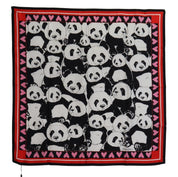 Dolce & Gabbana Elegant Panda Print Silk Scarf