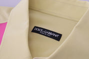 Dolce & Gabbana Elegant Multicolor Silk Button-Down Shirt