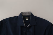 Roberto Cavalli Navy Elegance Cotton Dress Shirt