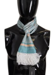 Dolce & Gabbana Elegant Silk Scarf with Shell Motif