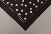 Dolce & Gabbana Elegant Silk Polka Dot Men's Scarf