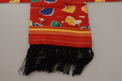 Dolce & Gabbana Elegant Multicolor Silk Men's Scarf