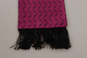 Dolce & Gabbana Elegant Magenta Silk Men's Scarf Wrap