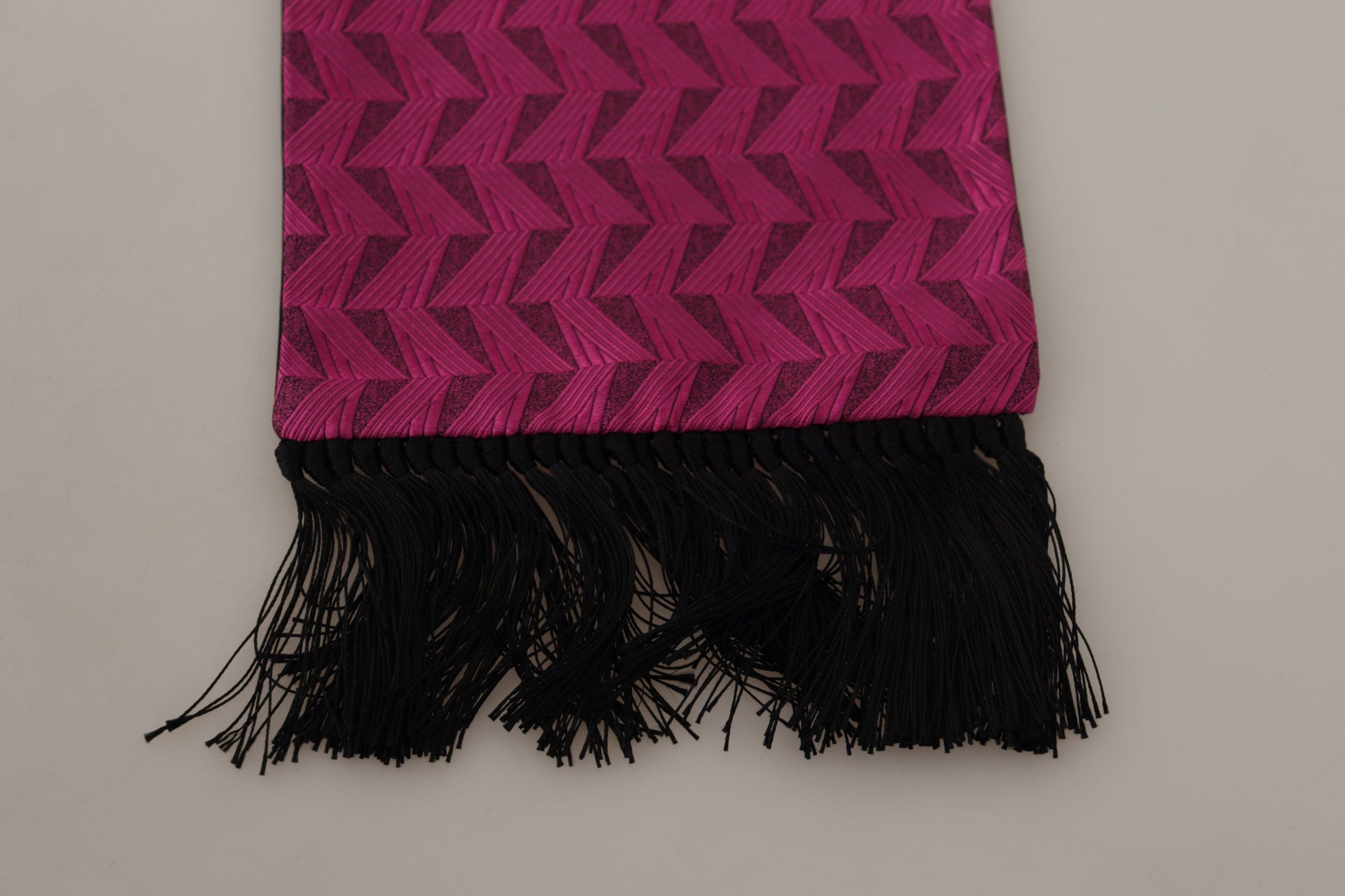 Dolce & Gabbana Elegant Magenta Silk Men's Scarf Wrap