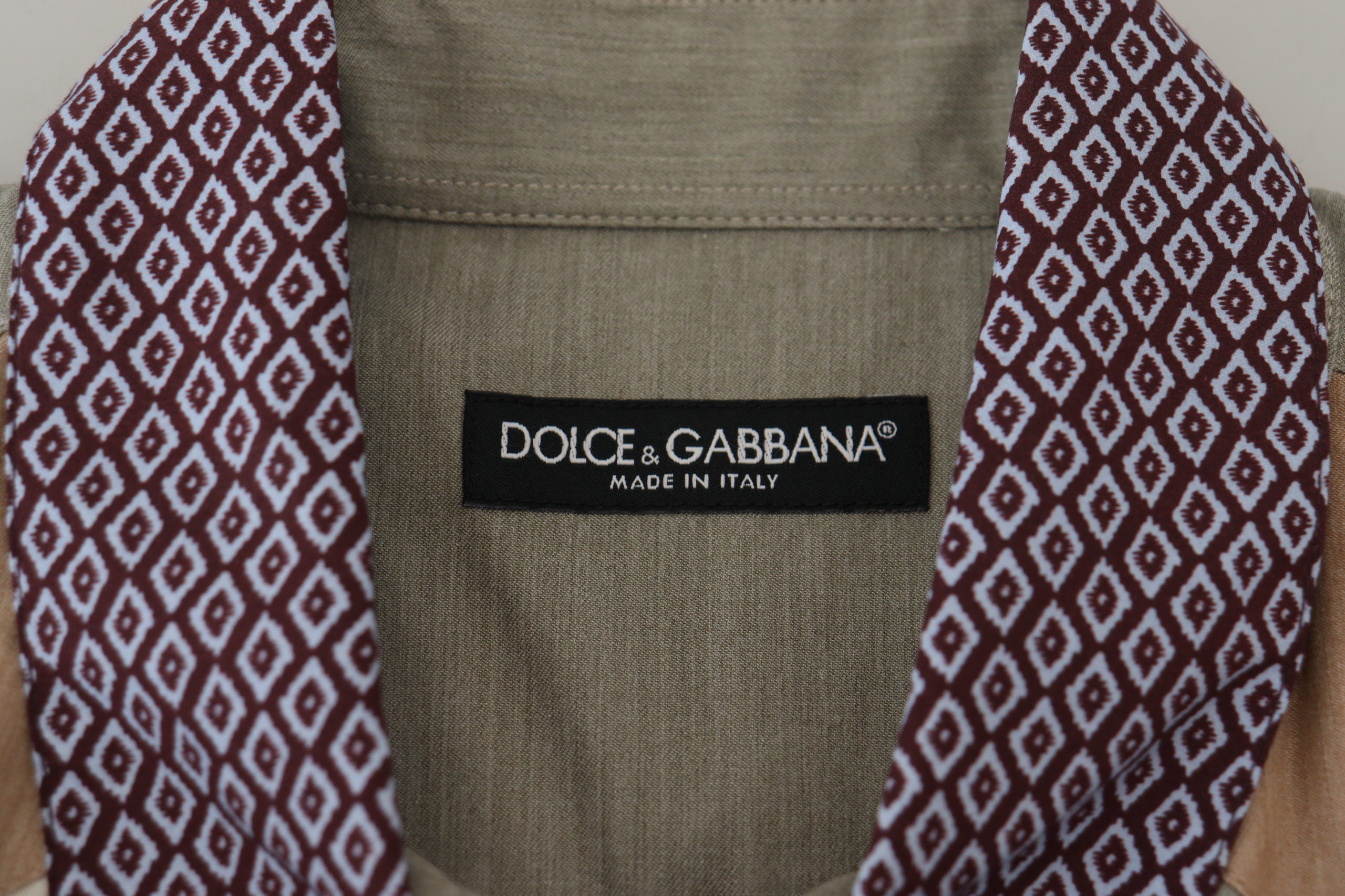 Dolce & Gabbana Elegant Multicolor Slim Fit Casual Shirt